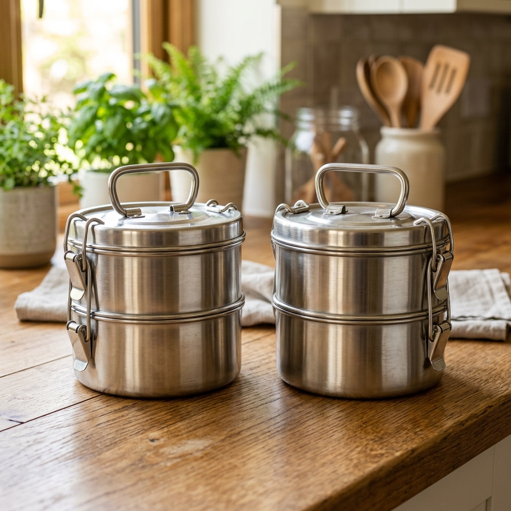 2 Tiffin Boxes